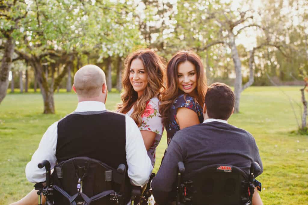 Elena Pauly and Brooke Pagé, Founders of WAGS of SCI - Wives and Girlfriends of (Partners Who Sustained) Spinal Cord Injuries