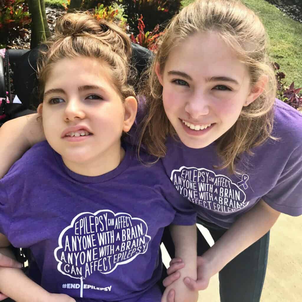 Hailey Scheinman and her twin sister Olivia