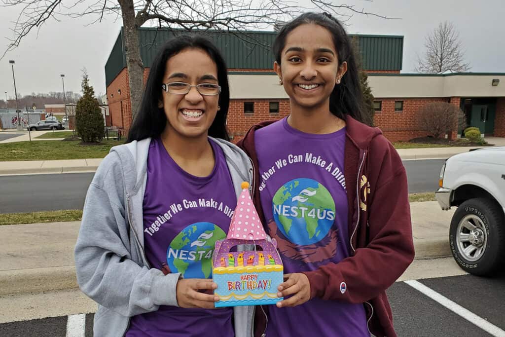 Shreyaa and Esha Venkat are the sister-founders of the innovative volunteer network, NEST4US