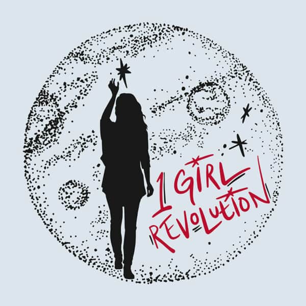1 Girl Revolution Blue T-Shirt Back