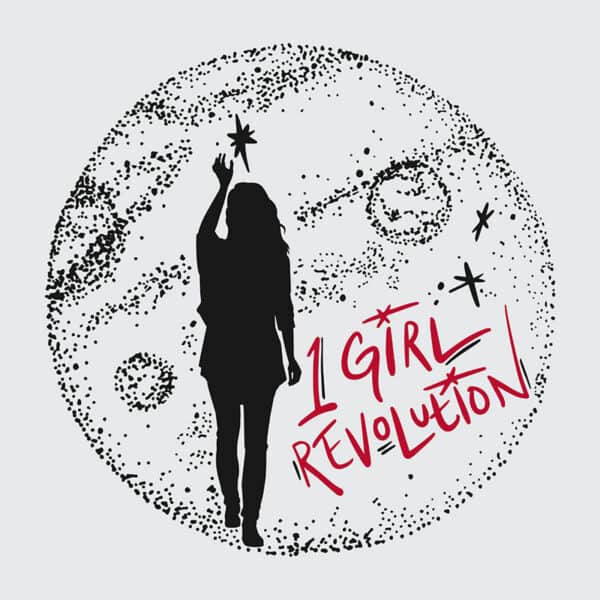 1 Girl Revolution Gray T-Shirt Back
